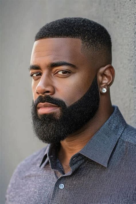 Model Beard Black Man