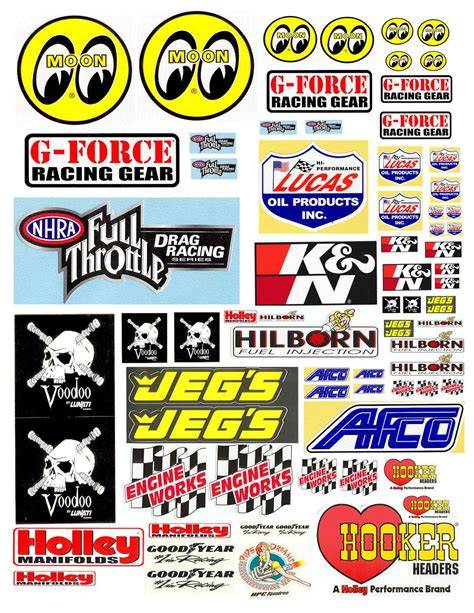 Model Car Decal Stickers