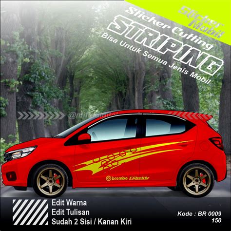 Model Cutting Sticker Mobil Brio