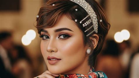 Model Rambut Pendek Pesta Simple Elegan