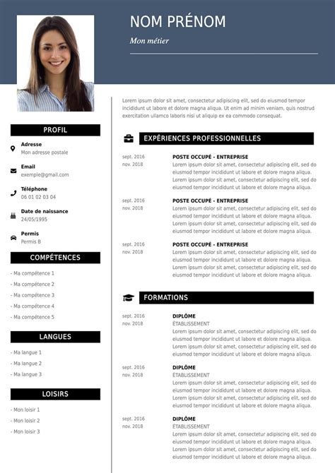 Modele Cv Classique