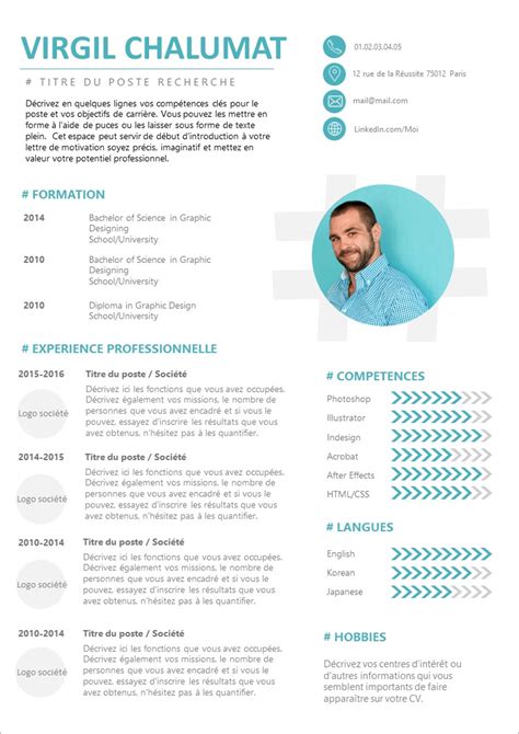Modele Cv Word Gratuit Moderne 2018