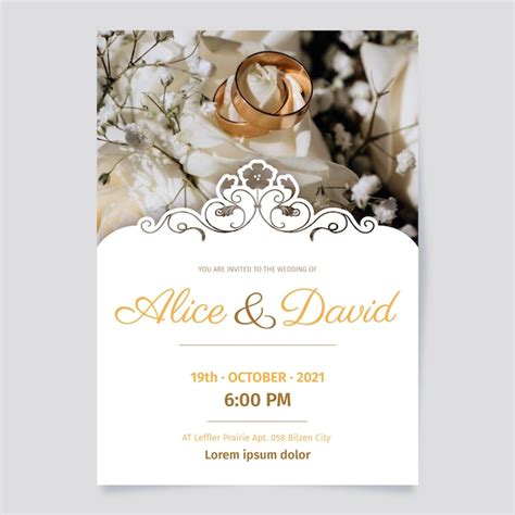 Carte invitation Mariage 01