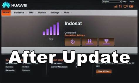 Modem setelah update