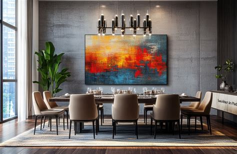 Modern Abstract Artwork for Dining Room
