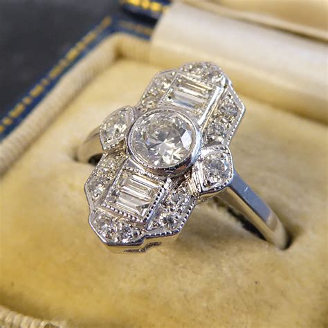 Modern Art Deco Diamond Rings