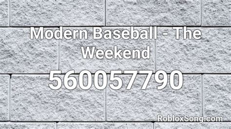 Modern Baseball Roblox ID