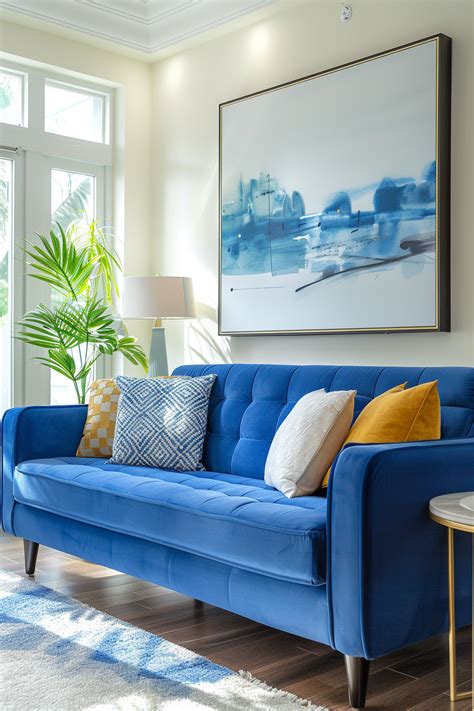 Modern Blue Sofa