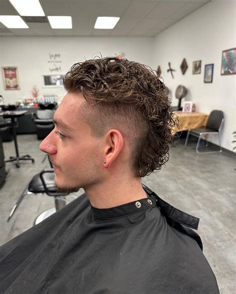 Modern Curly Mullet
