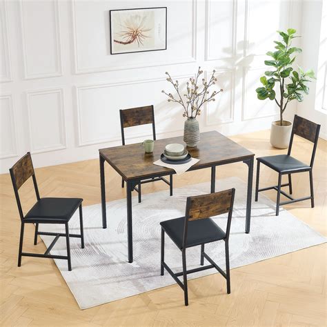 Modern Dining Room Set 5 Pieces