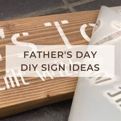 Modern Father's Day Sign Ideas