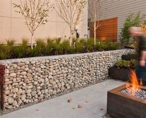 Modern Gabion Retaining Wall