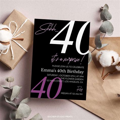 Moderne Geburtstagseinladung