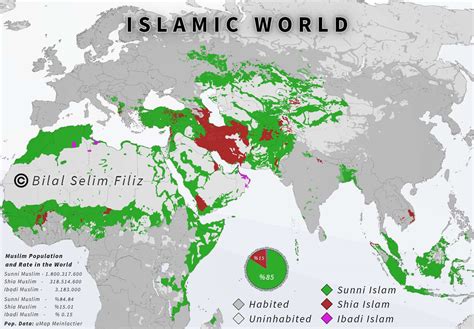Modern Islamic World Map