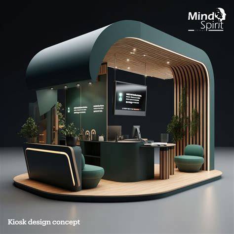 Modern Kiosk Desk Design