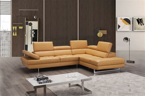 Modern Leather Sectional