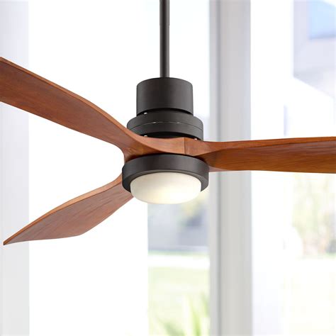 52" Modern Hugger Outdoor Ceiling Fan with Light LED Nickel Wet for Patio Porch eBay