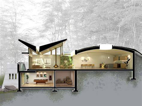 Modern Simple Underground House Plans