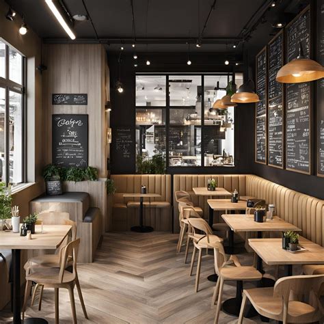 Desain interior kafe mini modern yang cocok untuk franchise modal kecil