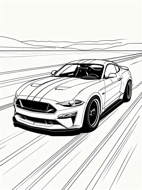 Modern Sports Car Drawing