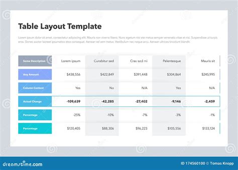 Modern Word Table Design Template / How To Create Table Templates In
