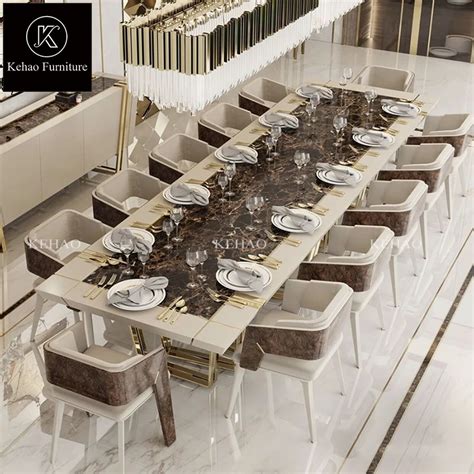 Modern dining room table for 12