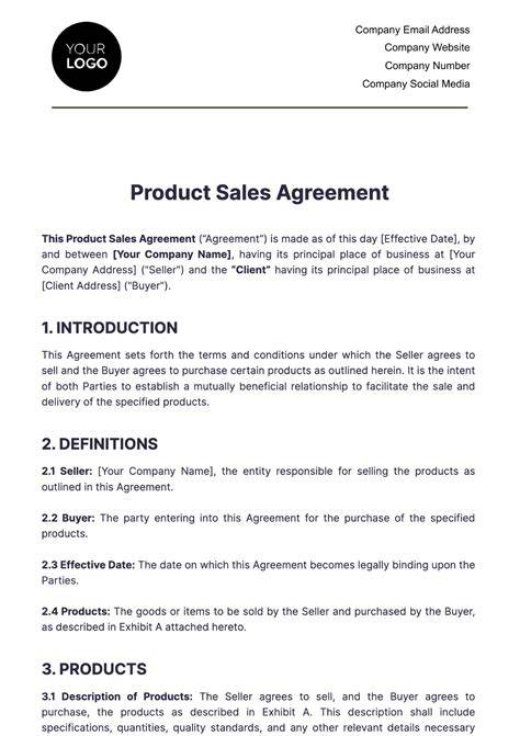Simple Business Contract Template Best Of Sales Contract Template