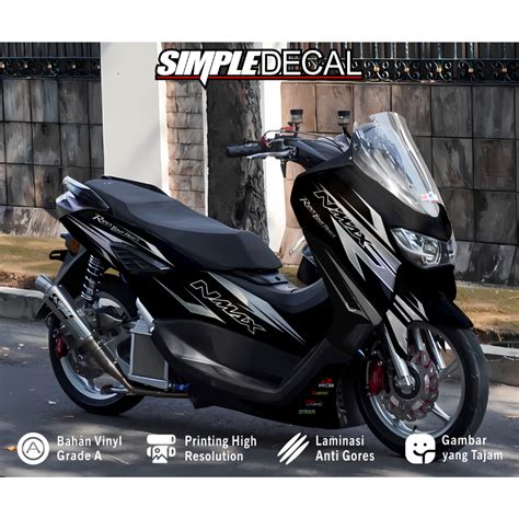 Modif Stiker Nmax Hitam Doff