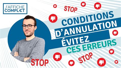 Modifications et annulations