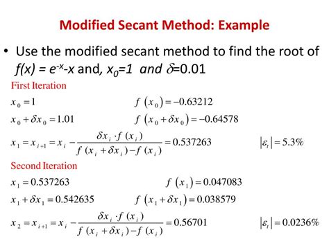 Effortlessly Solve Nonlinear Equations with Our Modified Secant Method Calculator - Get Accurate Results in Seconds!