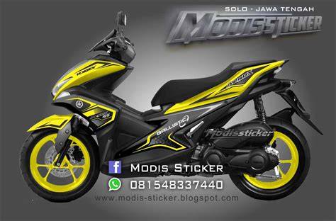 Modifikasi Cutting Sticker Aerox 155