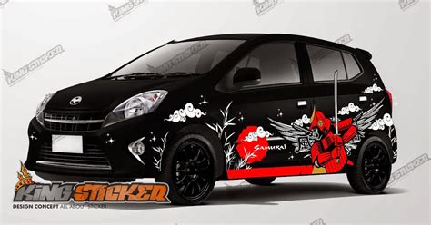 Modifikasi Sticker Agya Hitam