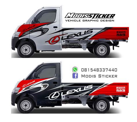 Modifikasi Stiker Mobil Pick Up