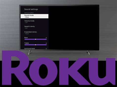 Modify Roku Sound Options