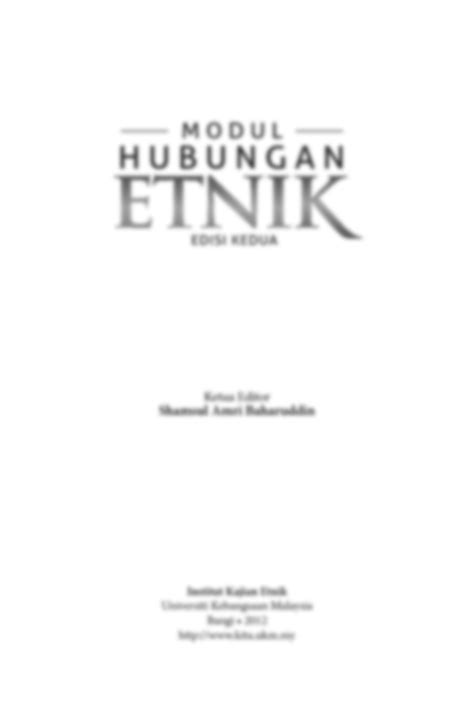 Modul Hubungan Etnik