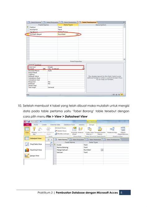 Tutorial membuat database dengan Microsoft Access
