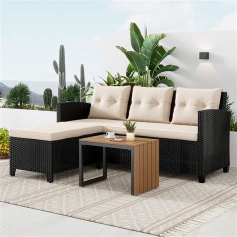 Tillary Outdoor Modular Seating, Set 1 - Contemporary - Outdoor Lounge