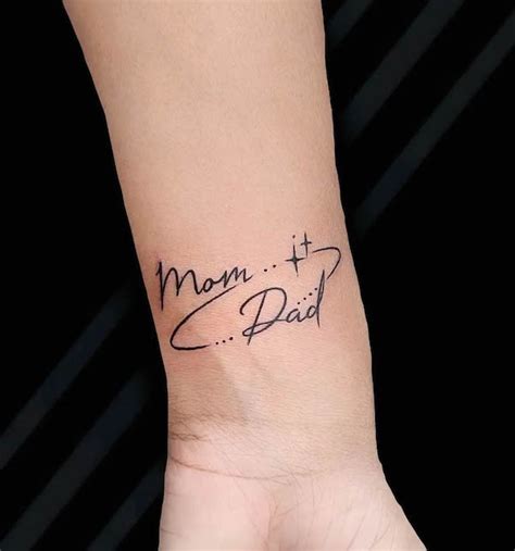 Mom and Dad Tattoo Designs On Wrist Idea Images Best Of 12