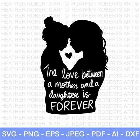 Cherish the Bond Forever: Heartwarming Mom and Daughter SVG Files