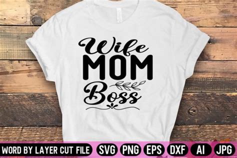 Download Mom Boss Bundle Commercial Use For Crafts