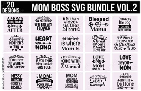 Download Mom Boss Bundle Cut Images