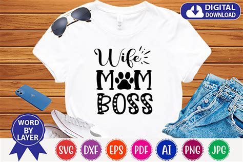 Empower the Mom Boss in You with Our Free Mom Boss SVG Designs