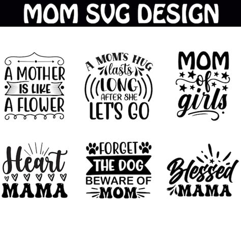 Download Mom Design Bundle SVG File For Silhouette