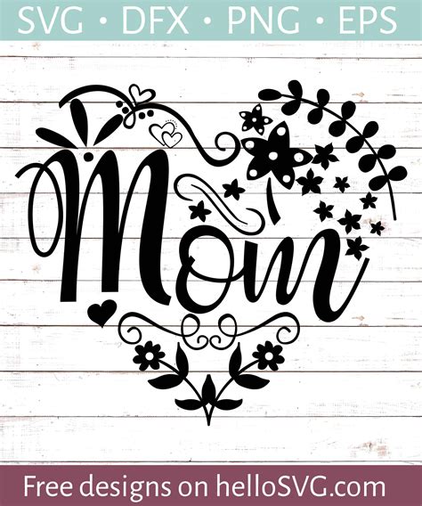 Embrace Your Inner DIY Goddess: Free Floral SVG Files for Moms!
