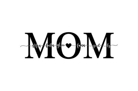 Download Mom Heart Script Creativefabrica