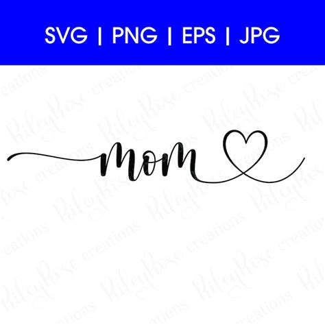 Download Mom Heart Script Files Free PSD Mockups