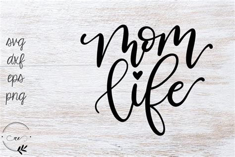 Download Mom Life Hand Lettered SVG Commercial Use