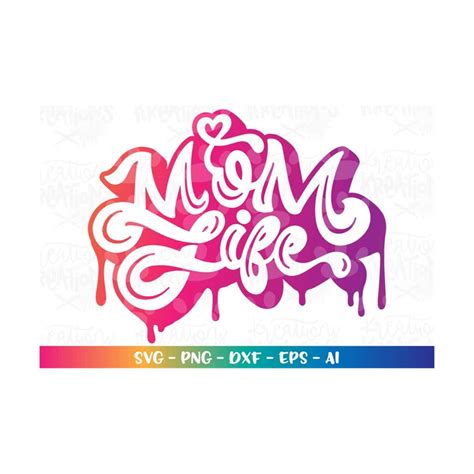 Download Mom Life Hand Lettered SVG Cut Files