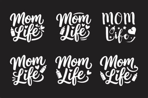 Download Mom Life Hand Lettered SVG Images