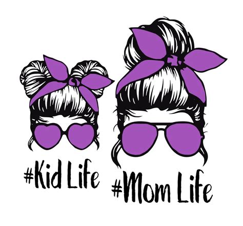 Empowering Moms and Celebrating Kids: Download Your Free Mom Life Kid Life SVG Now!